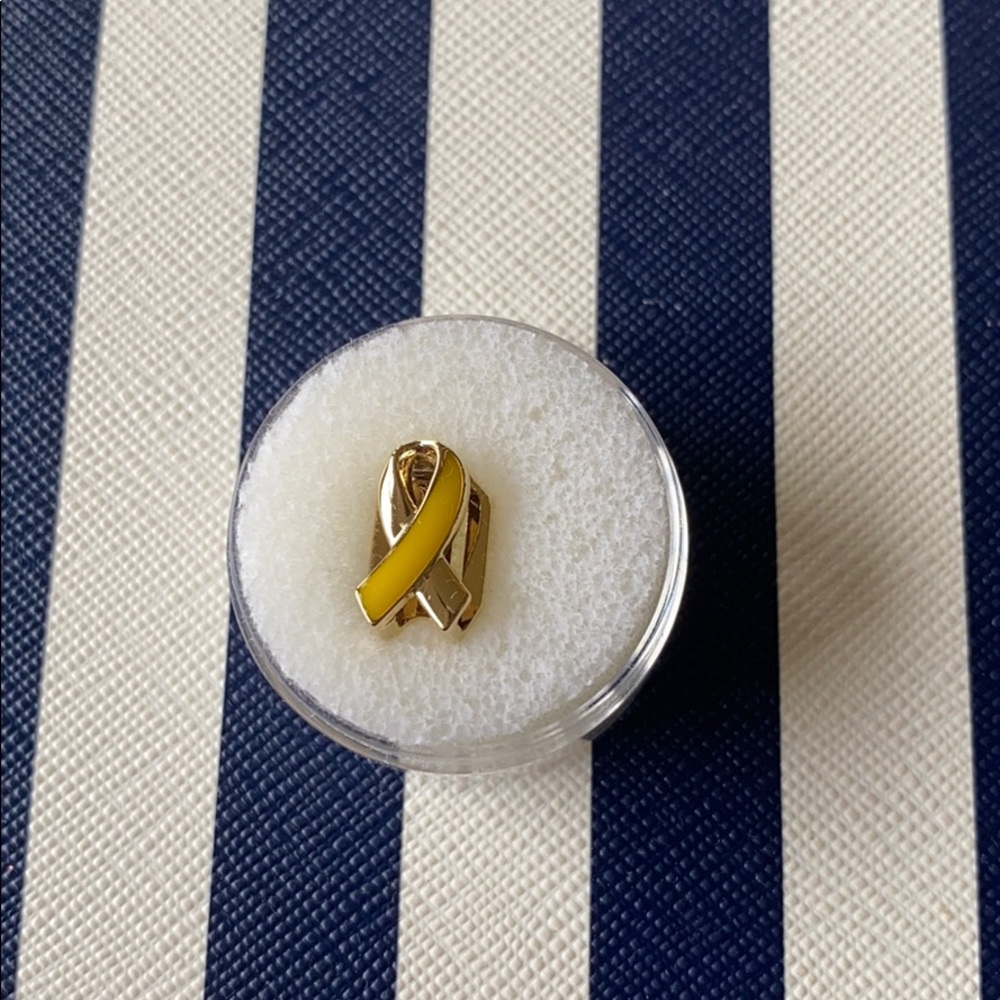NWT Gold & Yellow Keep Collective Ribbon Charm